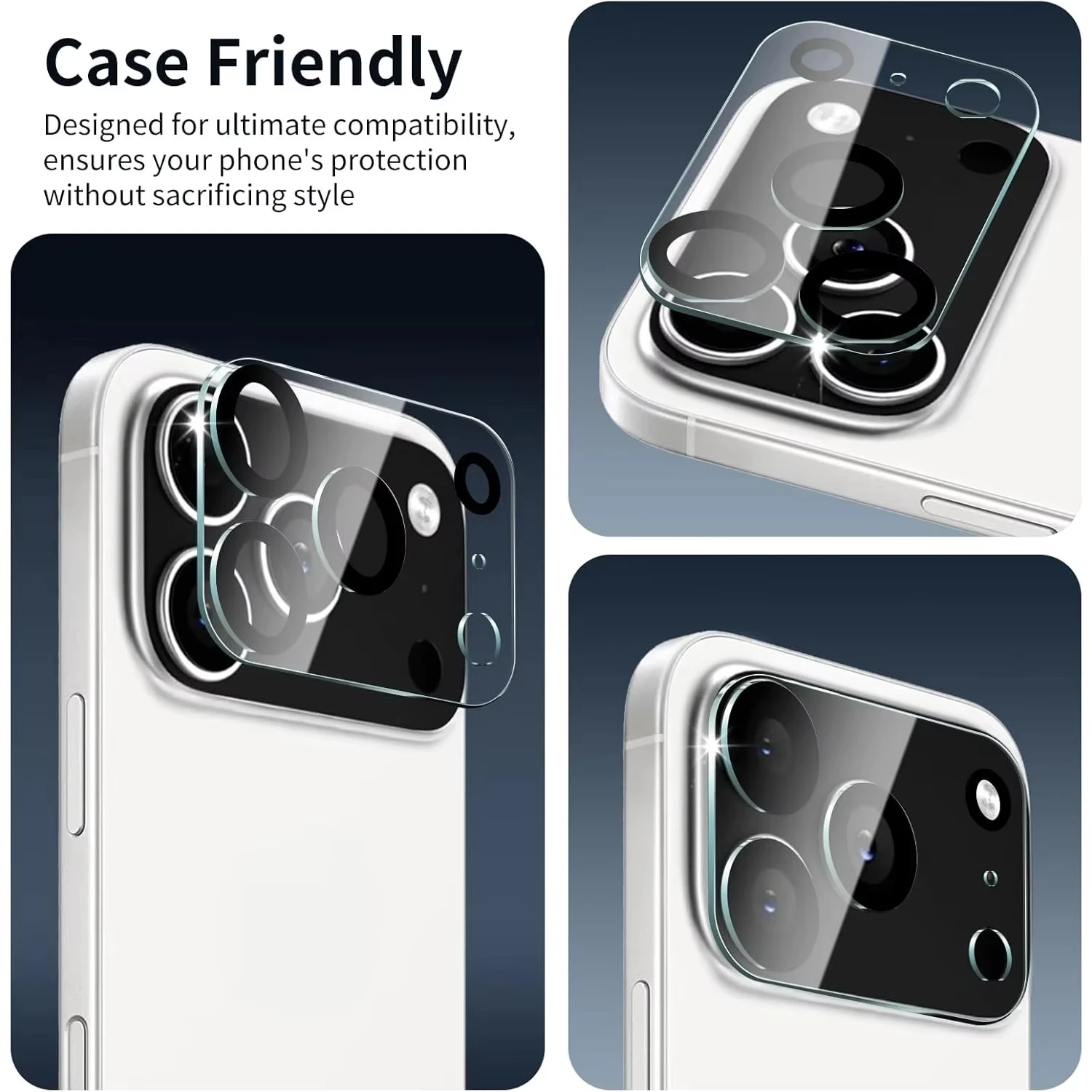 HD الكاميرا الخلفية الزجاج المقسى آيفون 17 برو ماكس 16 15 14 13 12 11 برو ماكس 17 الهواء البسيطة الخلفية لين حامي الشاشة فيلم زجاجي