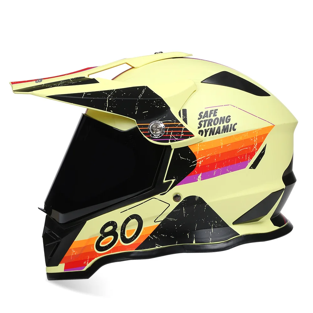 Casco de moto todoterreno para Motocross, visera DOT ECE