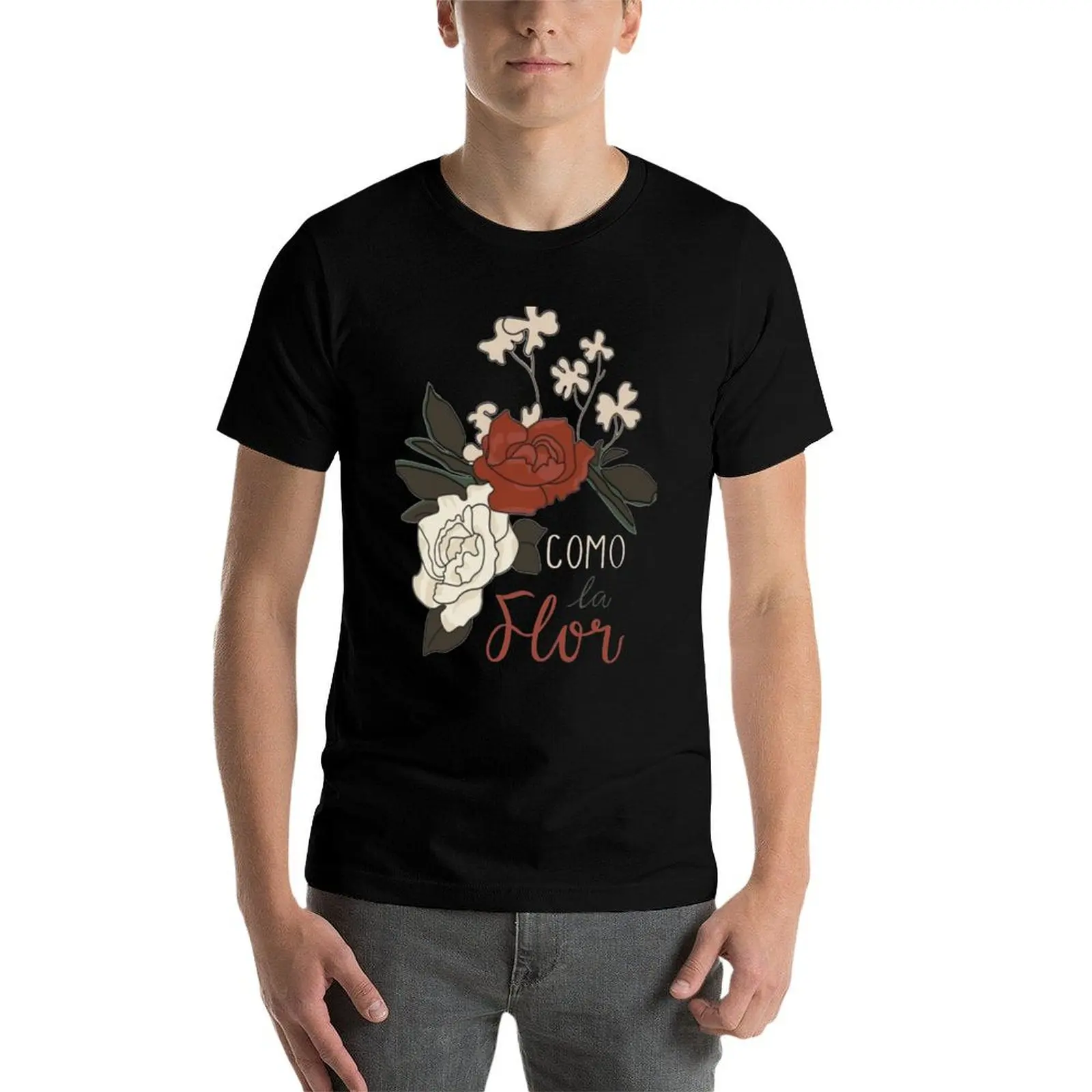 

As the flower T-Shirt t shirt men 100% cotton luxury brand t shirt man luxury man t shirt graphic T-Shirt