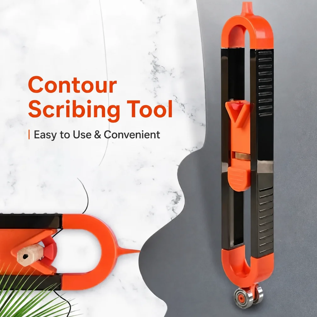 Contour Gauge Scribe Tool, Precise Profile Duplicator, Irregular Shape Profile Tool for Woodworking, Van Conversion Projects