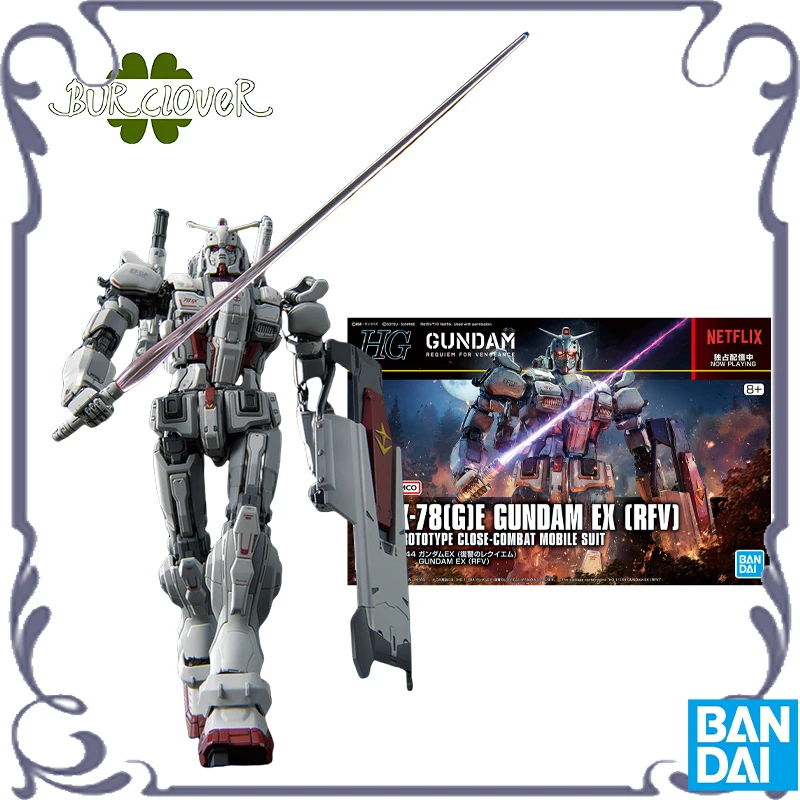 

Bandai Original GUNDAM HG 1/144 Series EX RFV Anime Action Figure Assembly Model Toys Collectible Model Ornaments Gifts In Stock