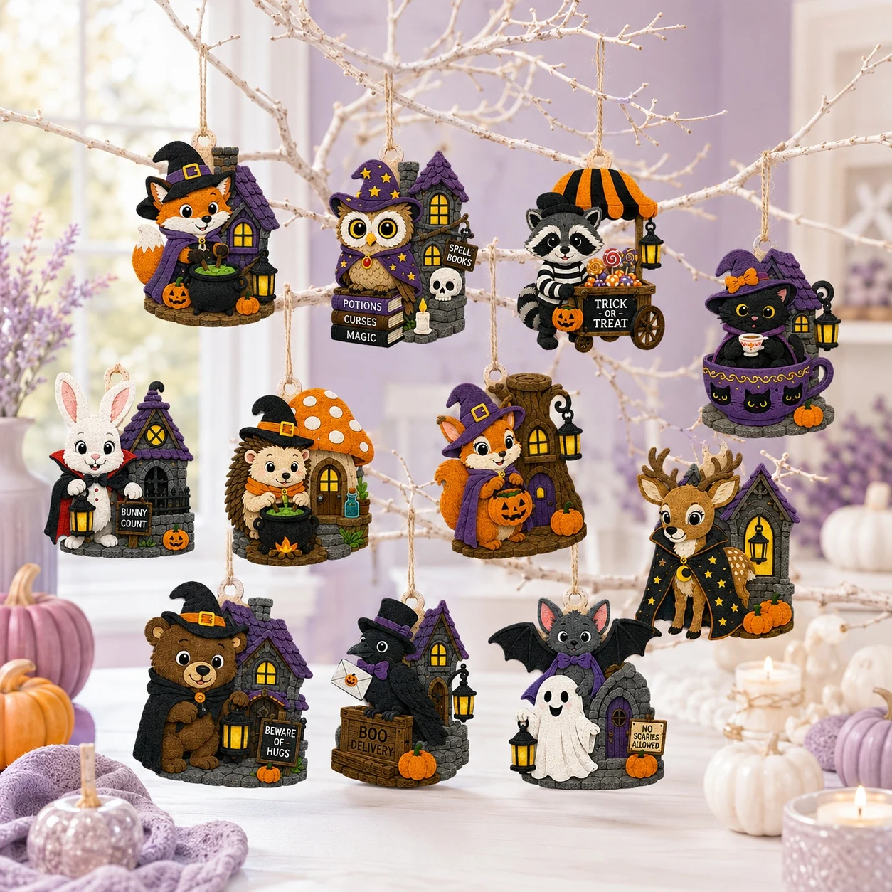 11 PCS Felt Halloween Decor 2D - огляд і ціна Home Decor In