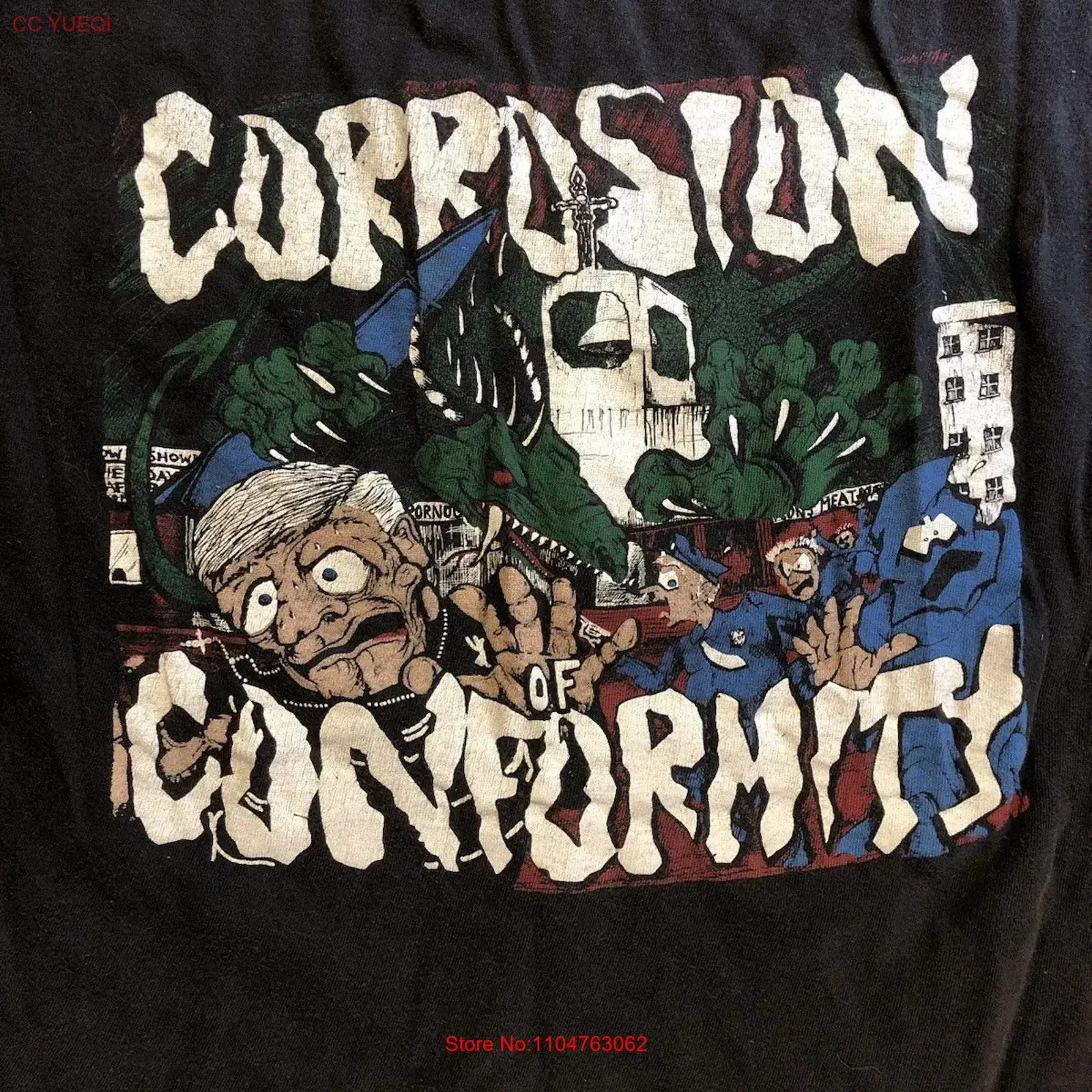 Corrosion of Conformity Band Ablum For Fan T shirt S to 5XL NE718 vintage Washed Slightly fashion graphic Soft Breathable