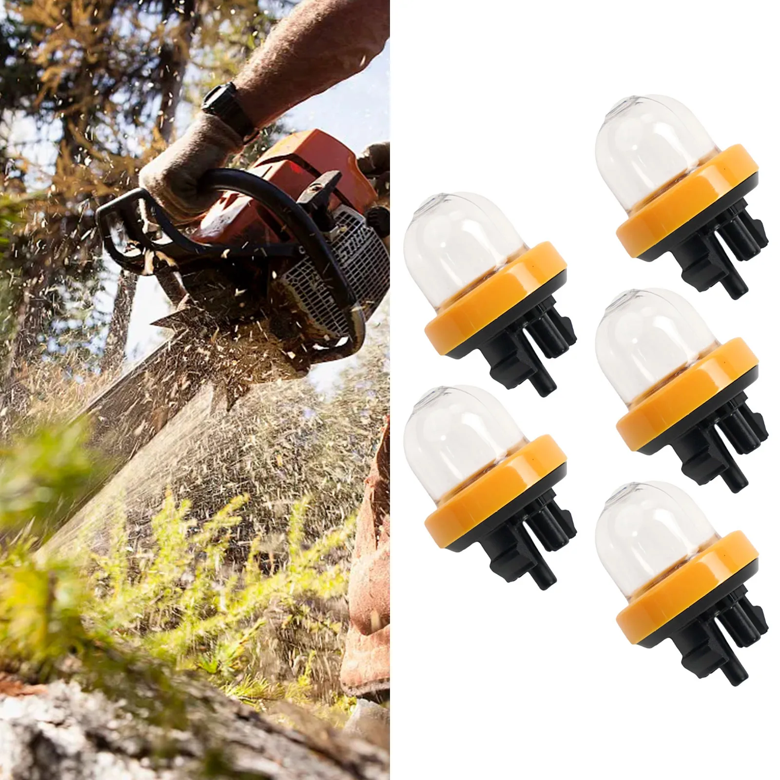 

5PCS Primer Bulb Outdoor Equipment Rubber+plastic Chainsaw Accessories For 4238 350 6201 For SR430 BR600 TS400