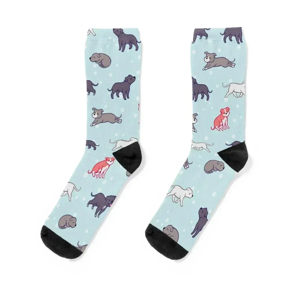 

Staffie Bull Terrier Socks Christmas warm winter shoes Crossfit Boy Child Socks Women's