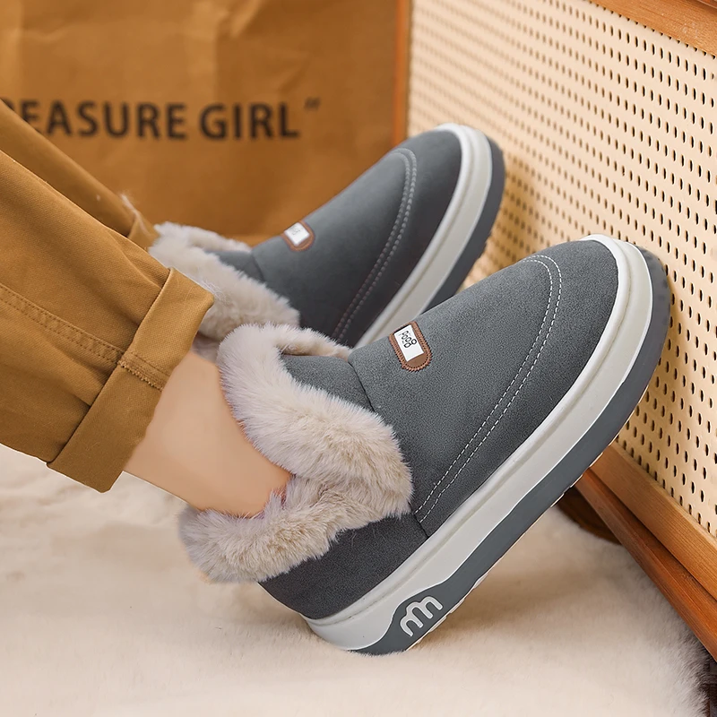 メンズカジュアルスノーブーツ冬豪華な暖かい快適さ軽いファッション厚いソール滑り止め耐摩耗性アウトドアカジュアルコットンブーツ