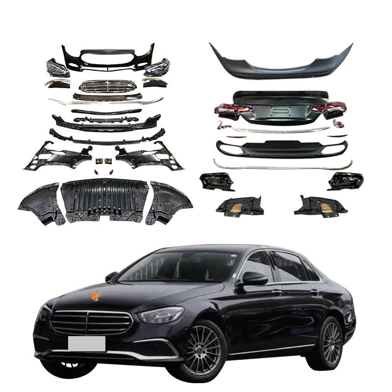 DJZG Wholesale Car Bumper Car Part Accessories Body kit For Mercedes Benz E-class W213 renovate 2013-2016 Year