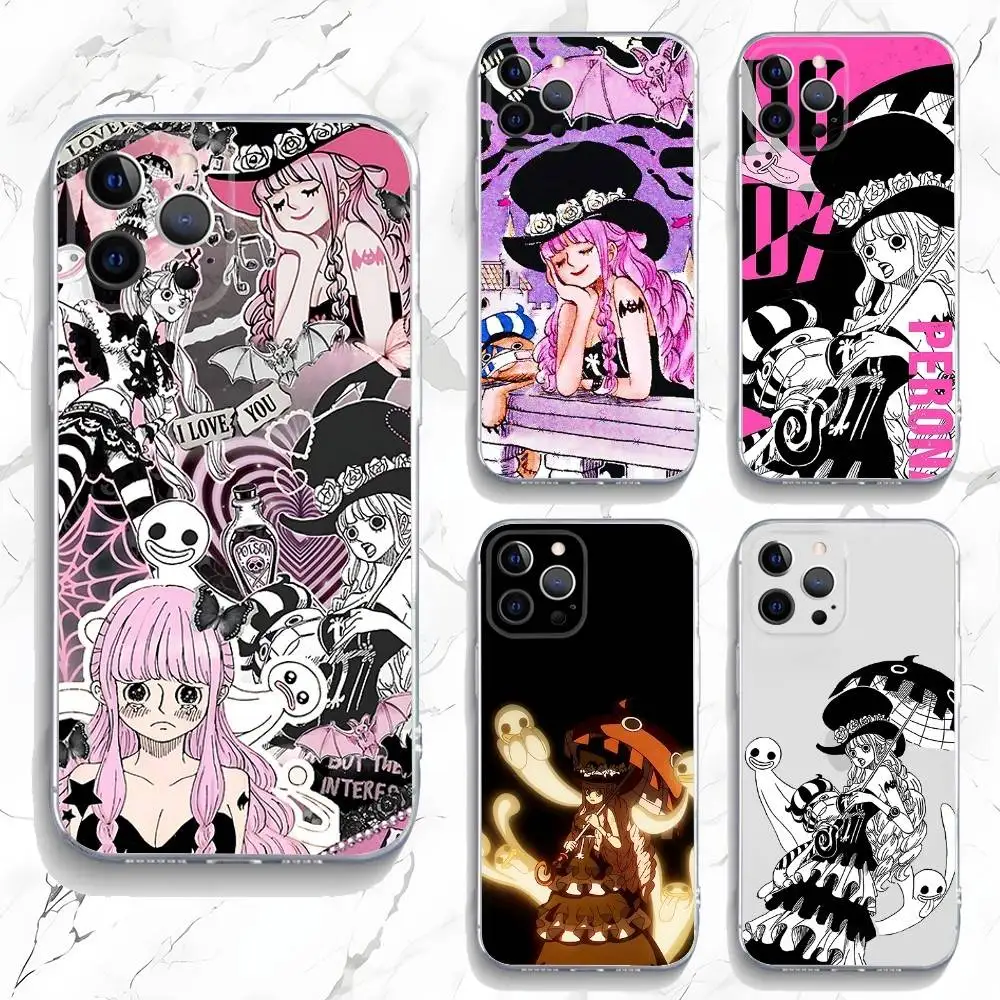 

Anime Perona Phone Case For iPhone 16,15,14,13,12,11 Pro,Max,Plus,X,XS,XR,SE,Mini Transparent Silicone Soft