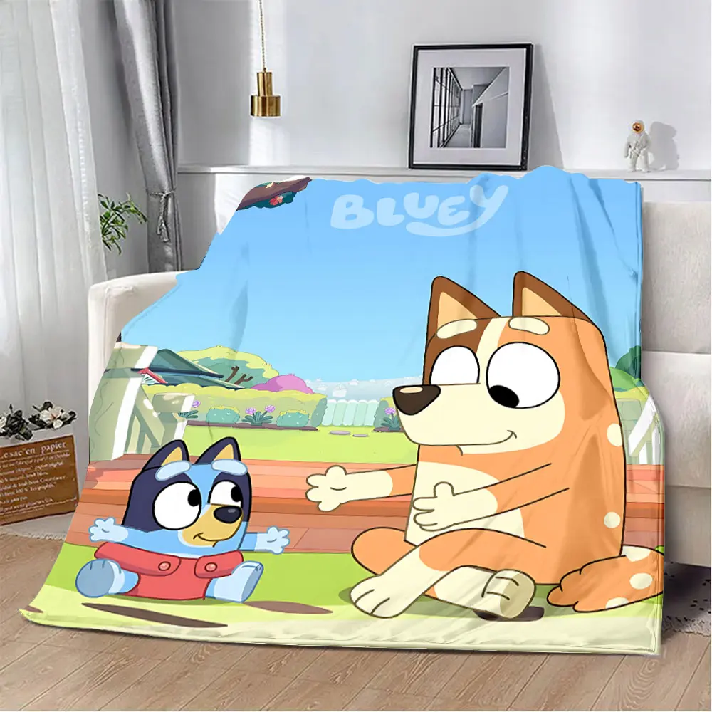 B-Blueys Bandit-Chilli Printed Blanket Picnic Blankets Warm Blanket Soft and Comfortable Blanket Home Travel Birthday Gift