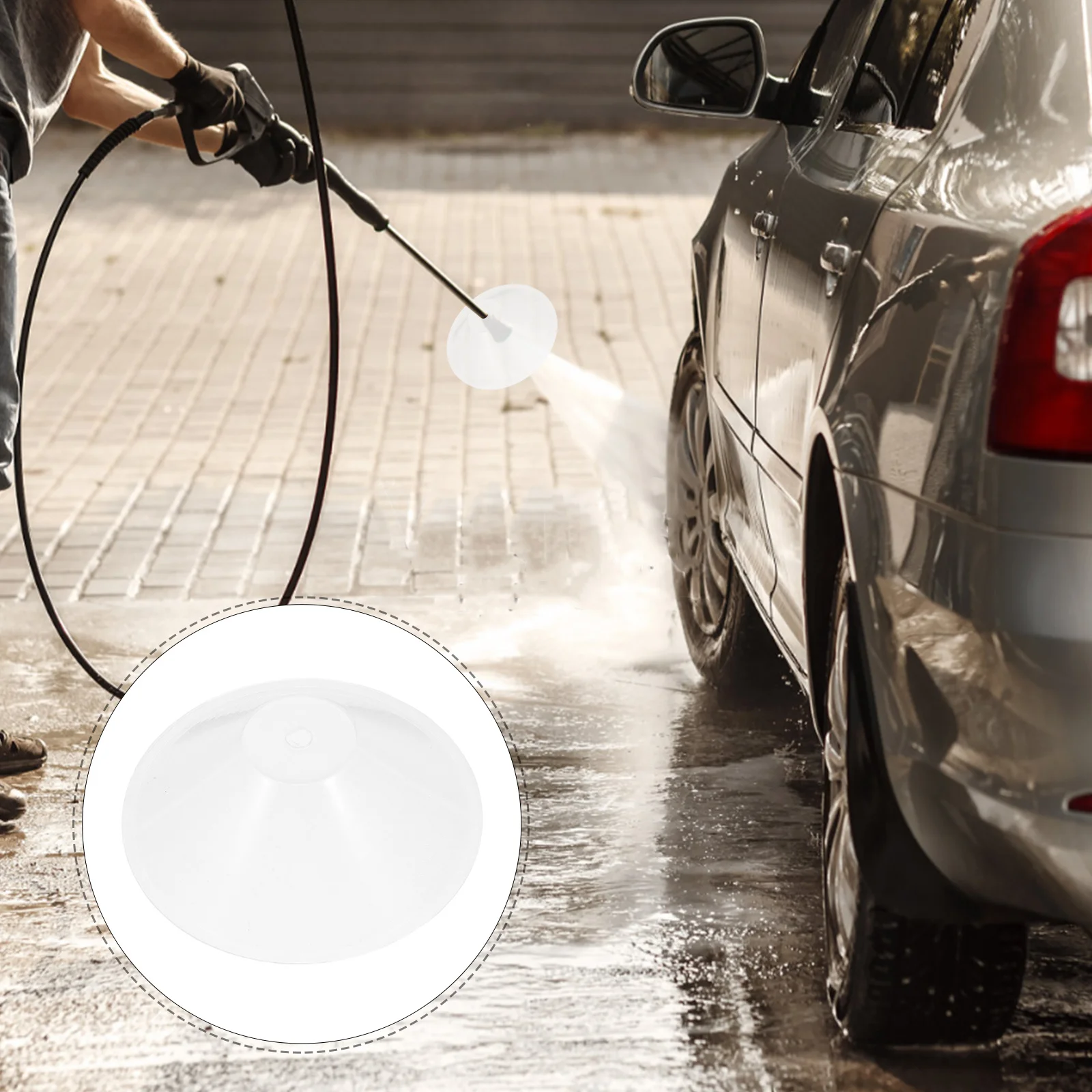 فوهة رش المروحة 25 درجة جهاز تنظيف يعمل بالضغط العالي سبلاش الحرس خرطوم البخاخ سيارة المياه مكافحة غطاء البلاستيك أسطح التنظيف دائم #1