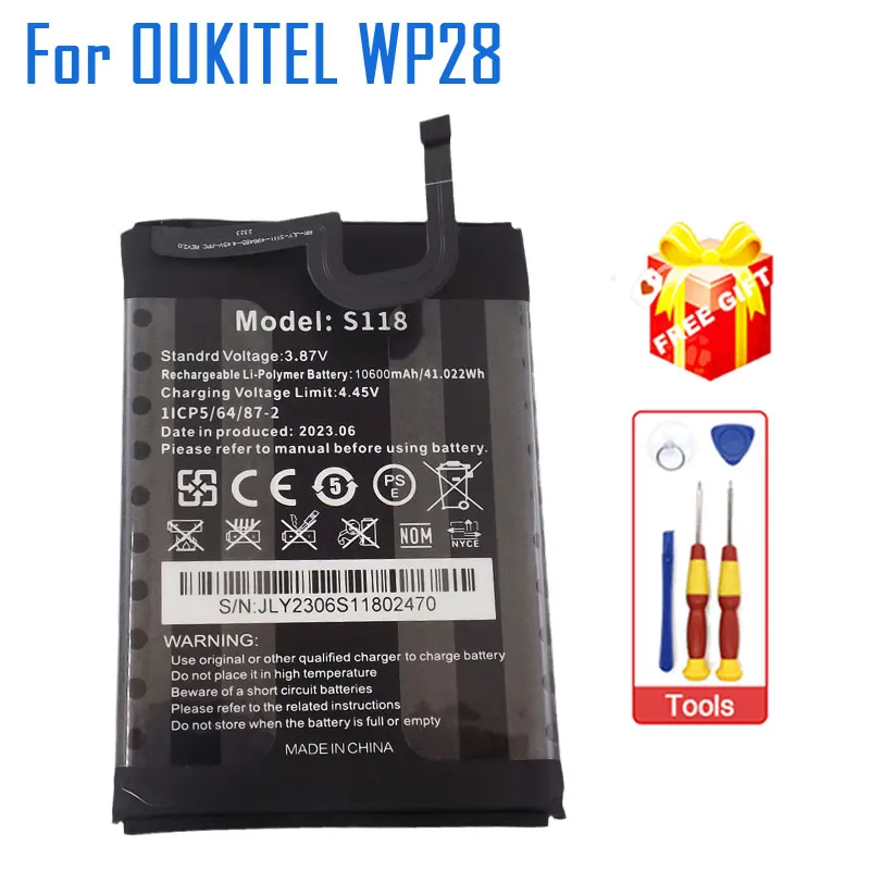 

New Original OUKITEL WP28 Battery Inner Built Cell Phone Battery Accessories For OUKITLE WP28 Smart Phone