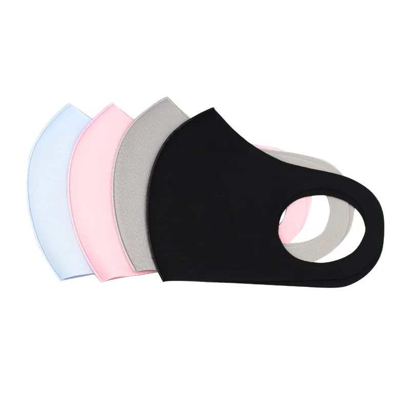 Summer Thin Ice Silk Fabric Warm Daily Mask Thin Face Men and Women Adult Dust-proof Sun Protection Breathable Ear-mounted Mask