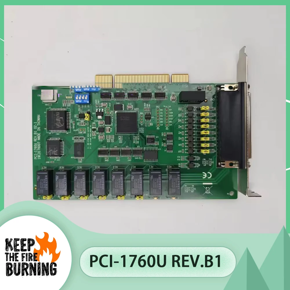 PCI-1760U REV.B1 8-way Relay Output Isolation Digital Input Card For Advantech