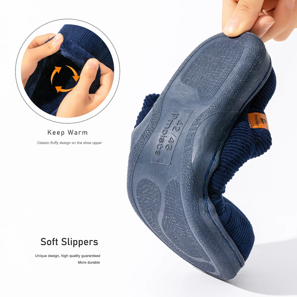 Winter men's slippers TPR sole - Insole Memory Foam review and price