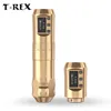 T-Rex 무선 문신 펜 기관총 회전 코어리스 모터, 7 스트로크, 길이 2.4mm-4.2mm, 옵션 디지털 전압 디스플레이 1