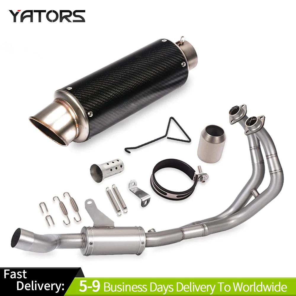 

Exhaust System 2021-2025 For Yamaha YZF-R7 Exhaust Header Link Pipe Slip-On Muffler Pipe 51mm Exhausts Pipes