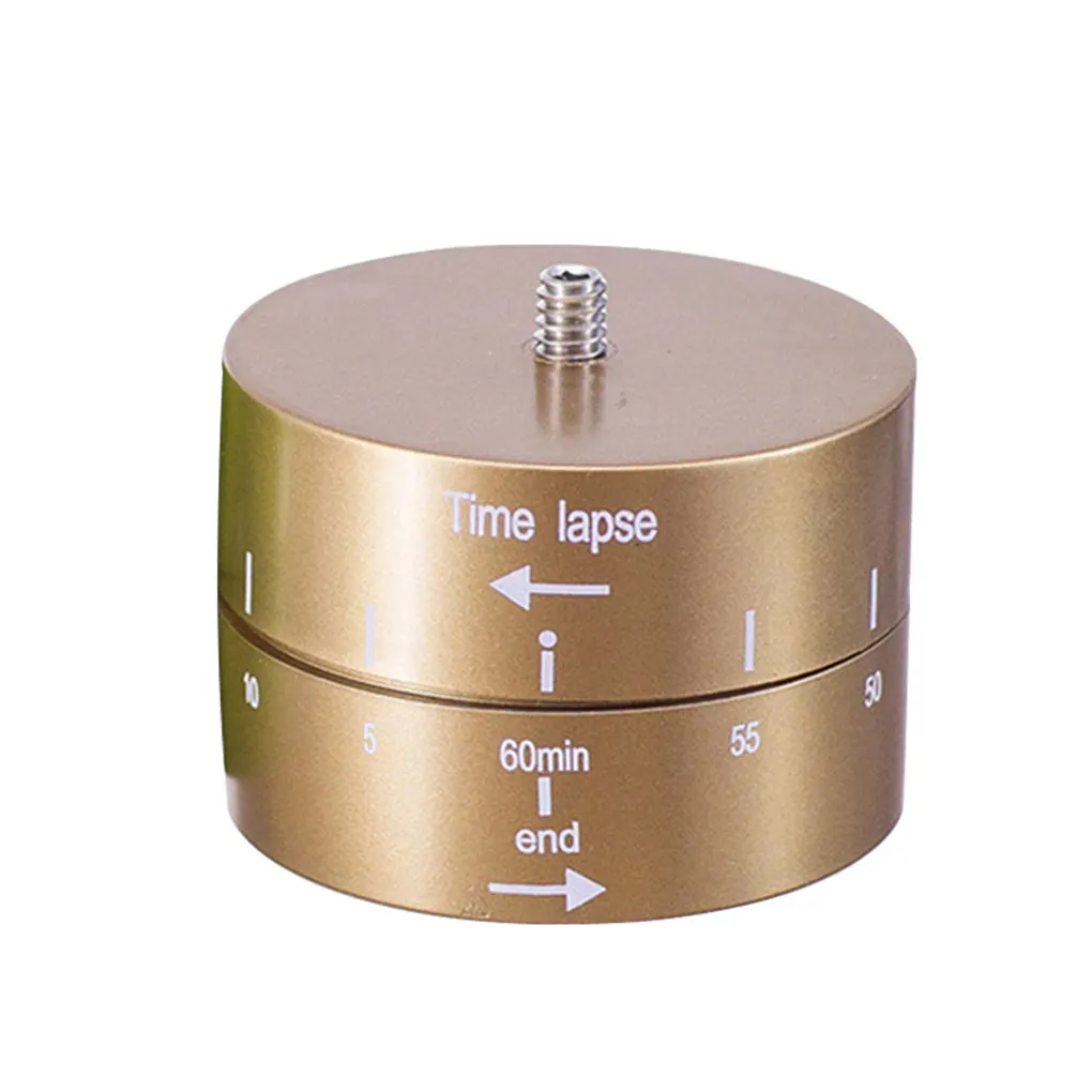 360 درجة 60 دقيقة انخفاض الوقت مؤقت تلقائي ترايبود رئيس كاميرا رياضية التصوير تأخير إمالة طقم محوّل أسود 5.8 سنتيمتر