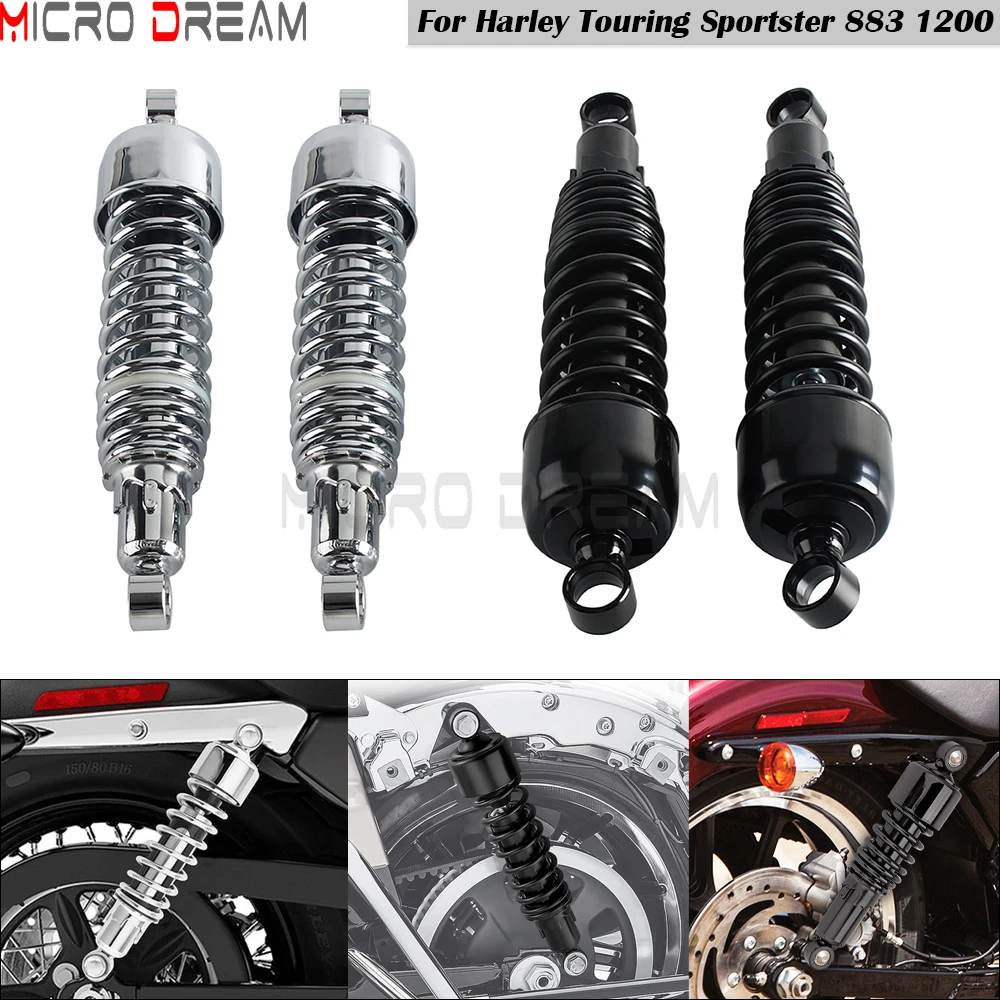 For Harley Touring Sportster 883 1200 325mm Motorcycle Rear Shocks Absorber Suspension Slammer Lowering Shocks 12.8