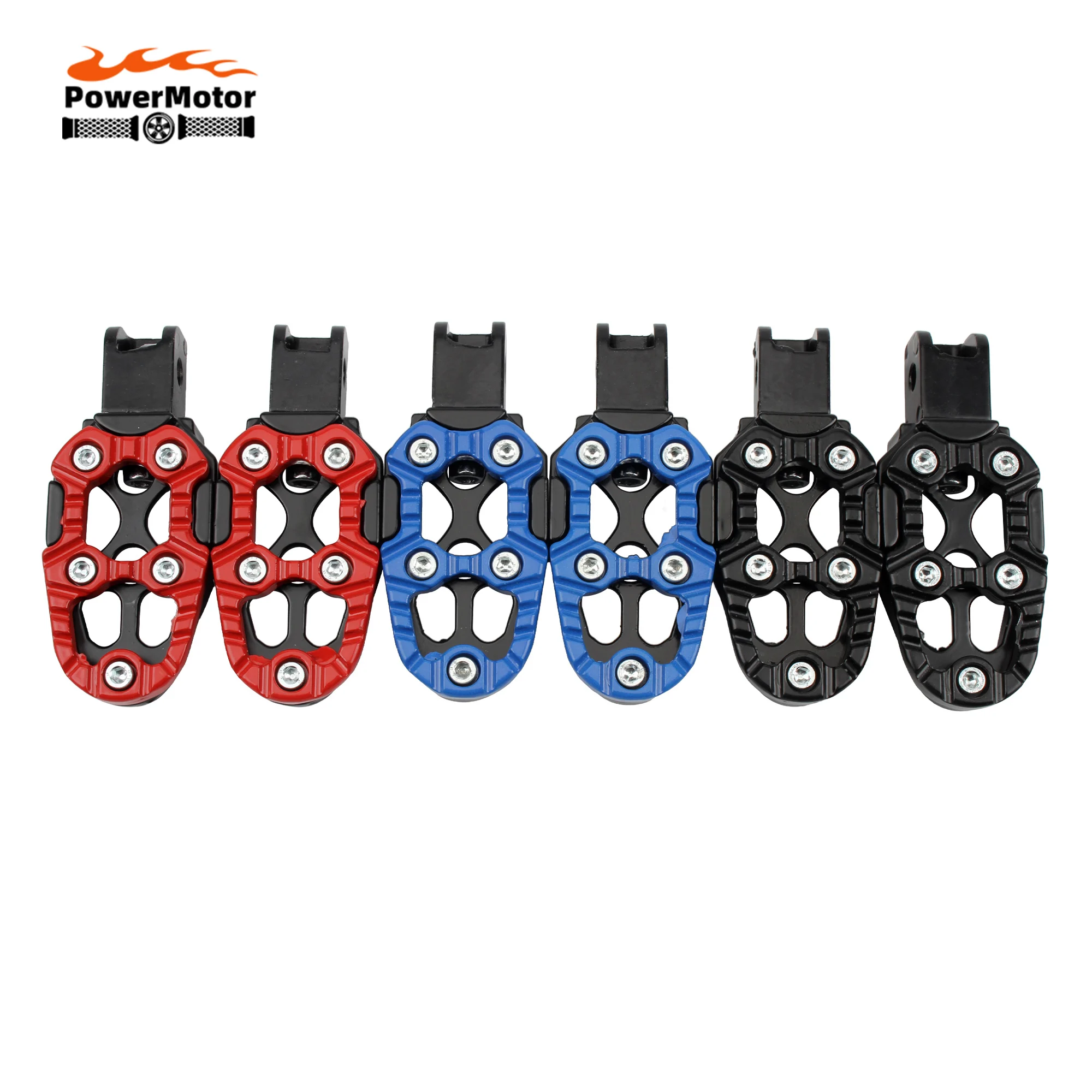 Motorcycle Foot Pegs Footpegs Pedals For Harley Honda Yamaha Motocross Scooter ATV E-Bike Pit Dirt Bike Universal Accessories