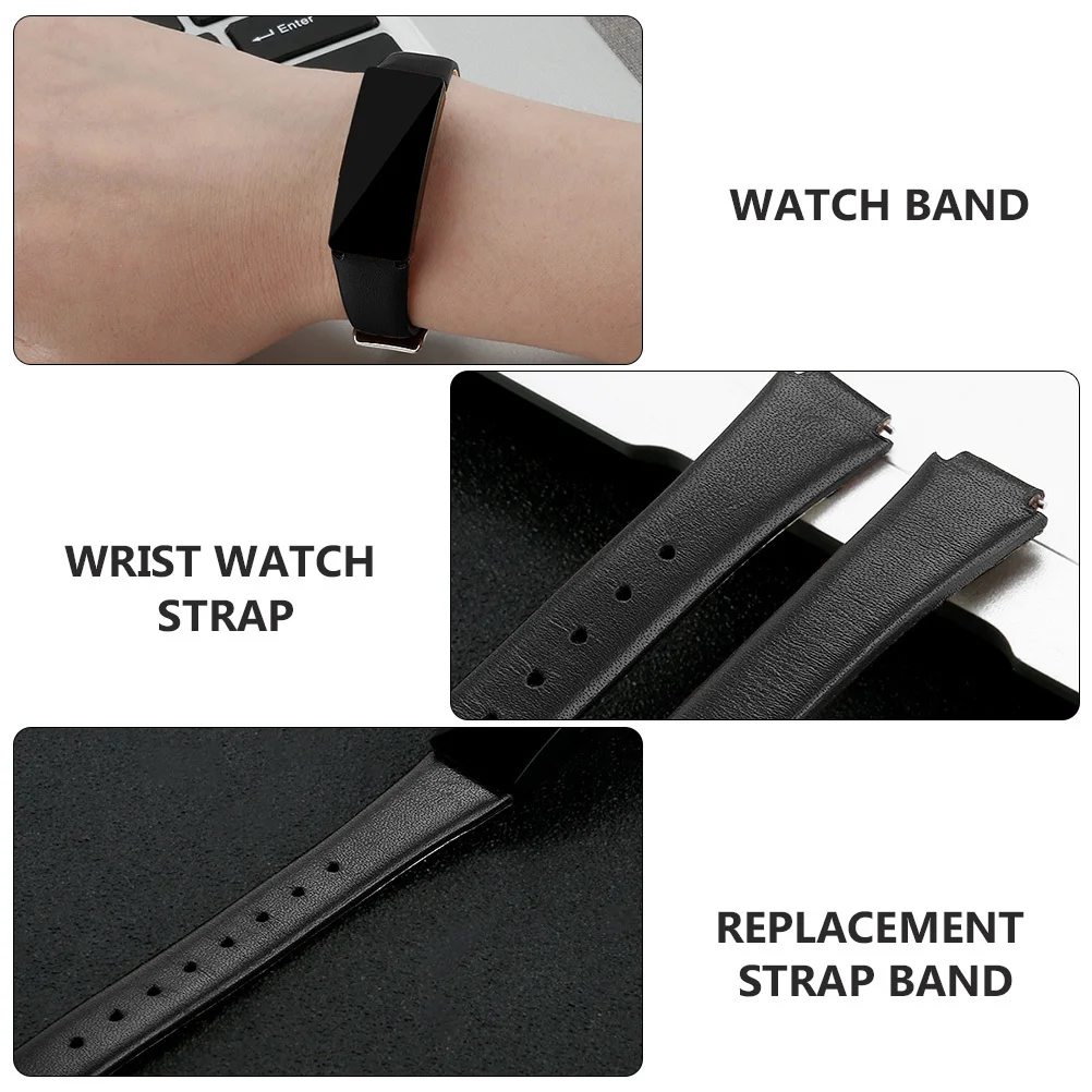 

Bands Strap Watch Replacement Twine Buckle Black Top Layer Cowhide Wrist Man