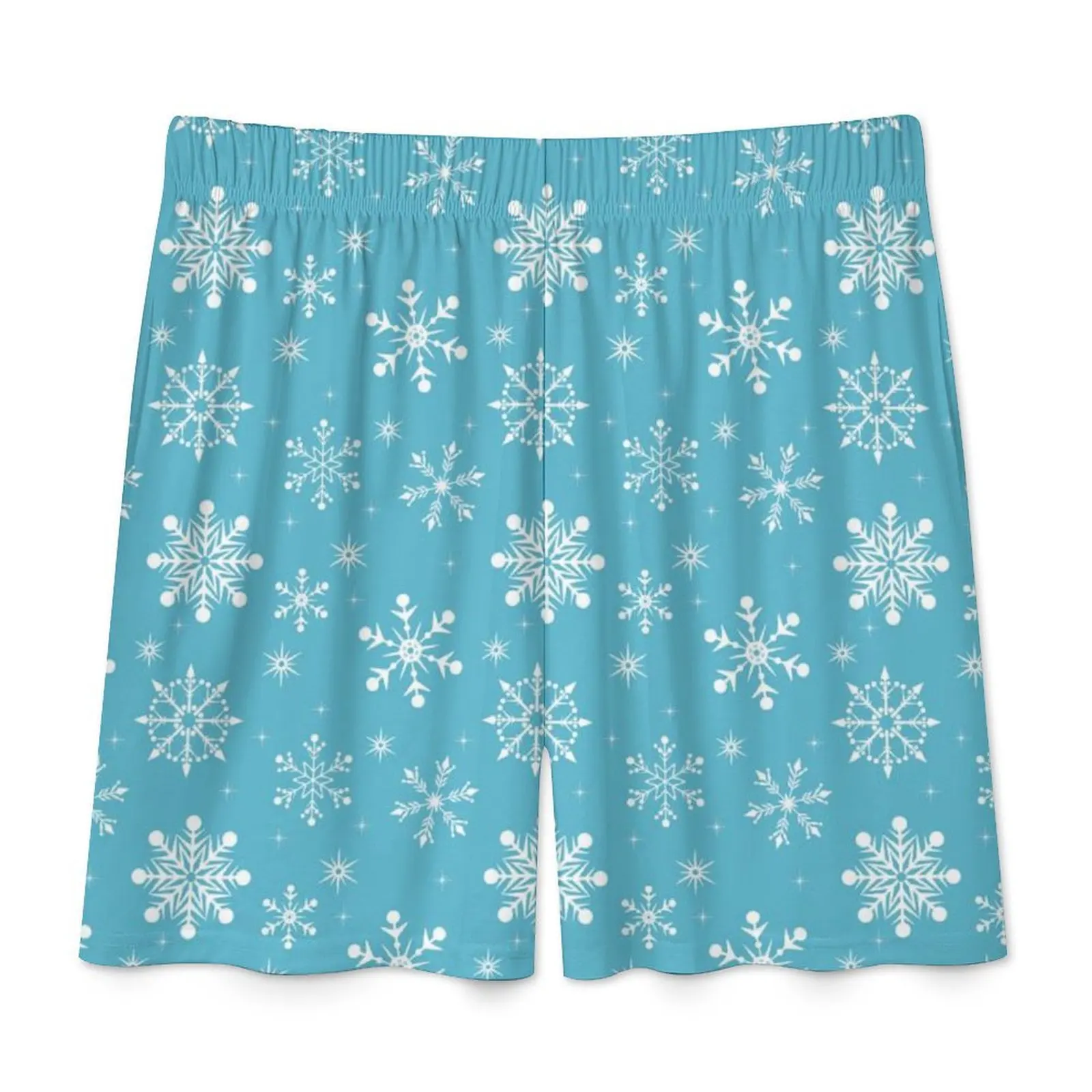 Snowflake Ice-Cold Summer Pajama Trousers Shorts Half Pants Gift For Men Sleep Home Wear Breathable Comfort Casual Sport
