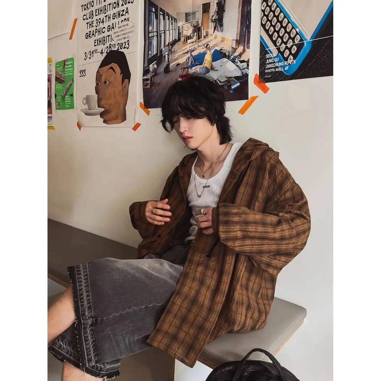 Man Women Shirts 2025 New Textured Plaid Physical Sun Protection Shirt Summer Thin Couples' Versatile Shirt  Men & Women