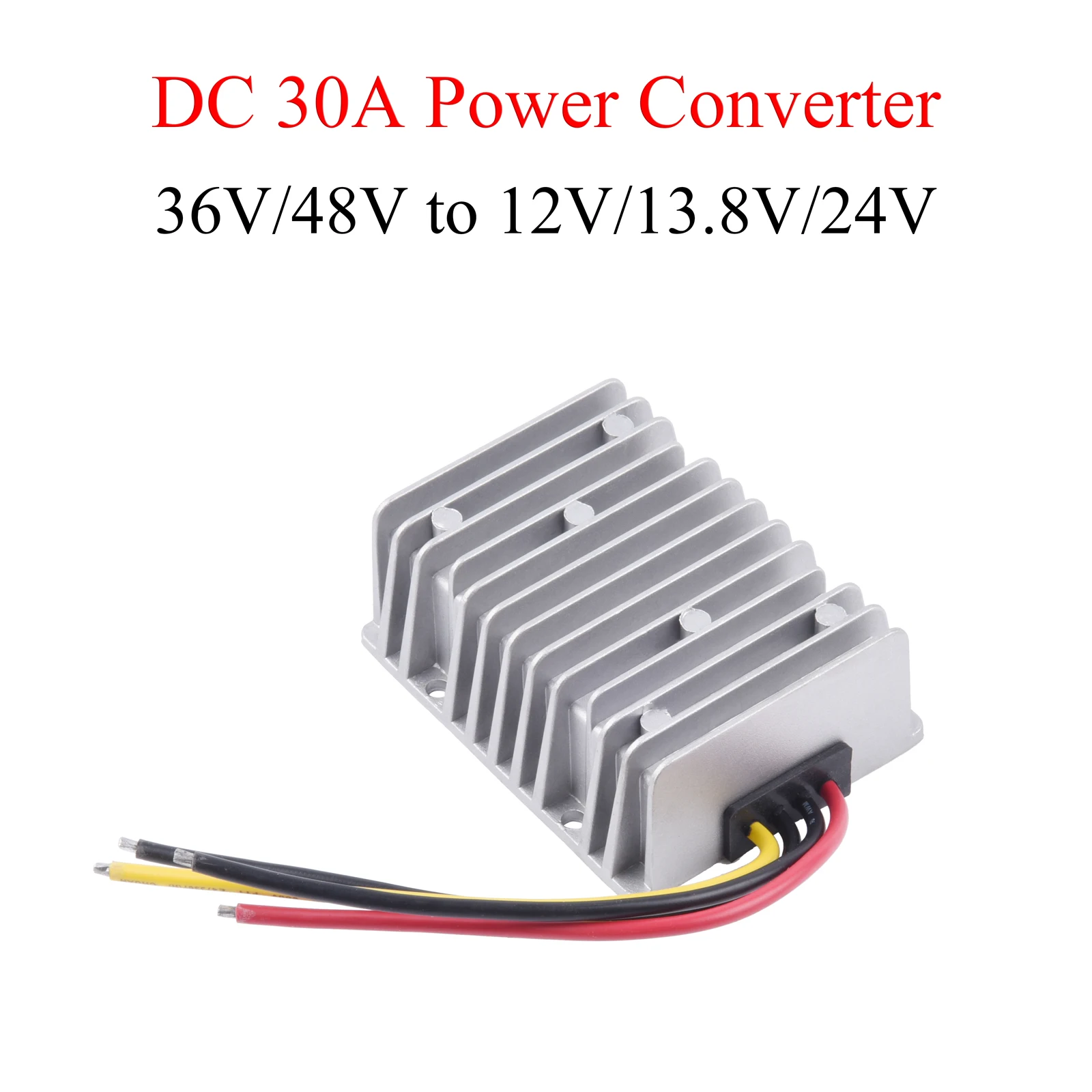 

30A DC Power Converter 36/48V to 12V/13.8V/24V Auto Buck Regulator Step Down Voltage Supply Module For Car