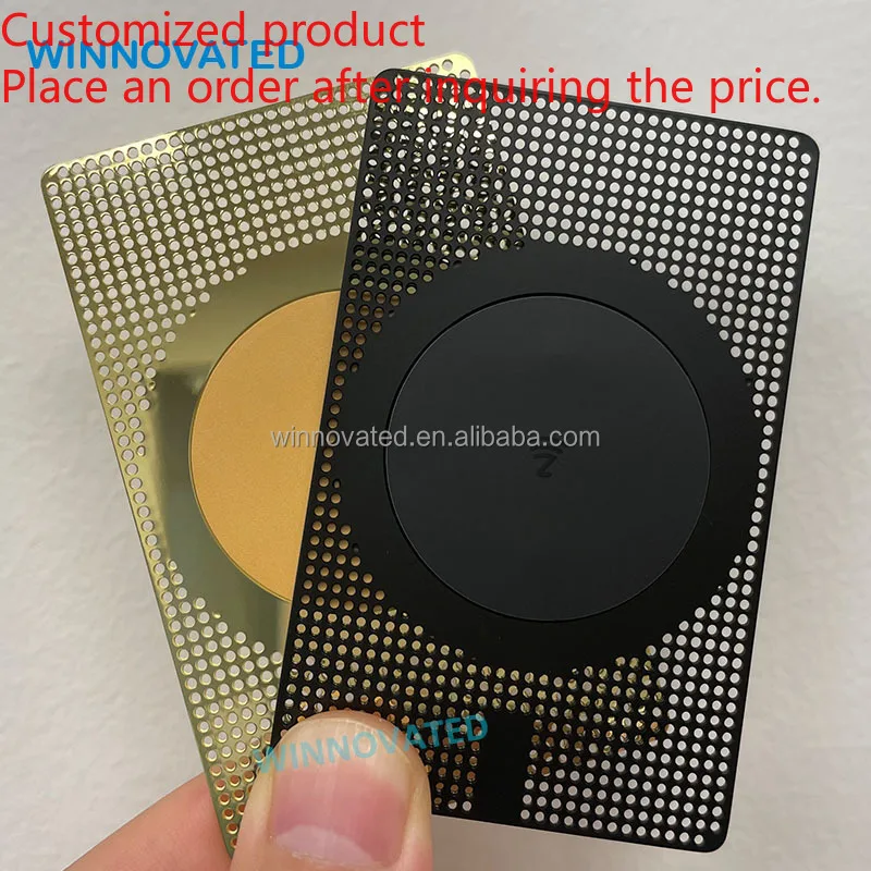 Customized product Personalized Durable Fancy NFC Metal Business Card