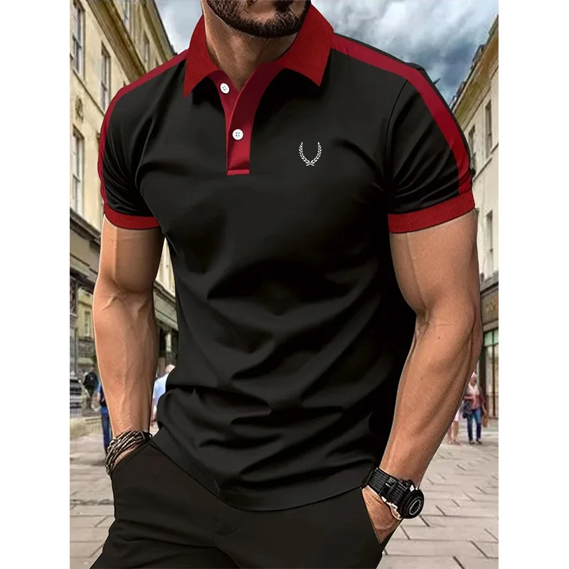 

New Summer High Quality Men's Business Casual Short Sleeve Polo Shirt Sports Shirt Breathable Fashion T-shirt Blusas Masculinas