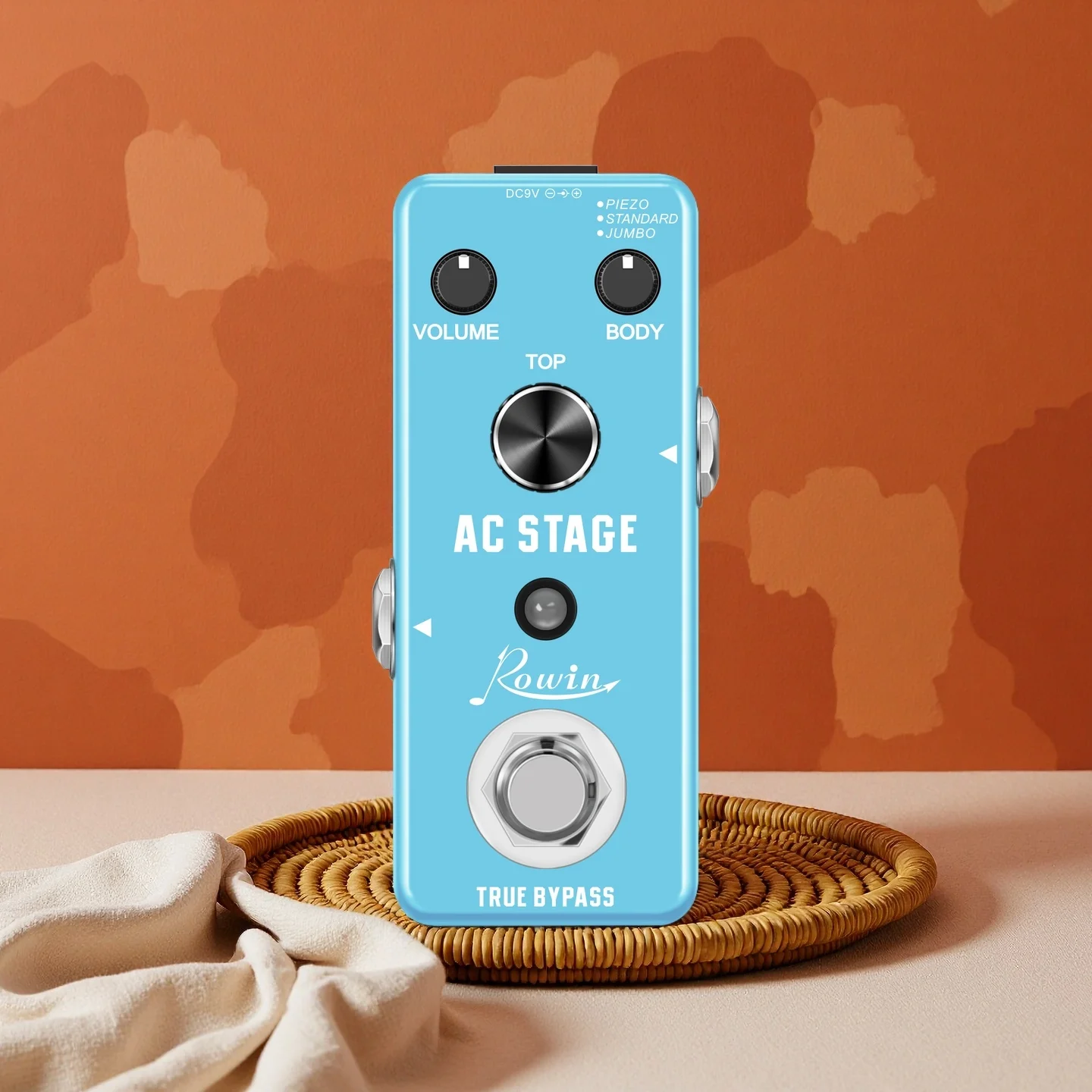 

ZIKZIC AC Stage Педаль эффектов для акустической гитары Акустический симулятор Эффектор мини-педаль Jumbo Аксессуары для народной гитары Запчасти AC-3