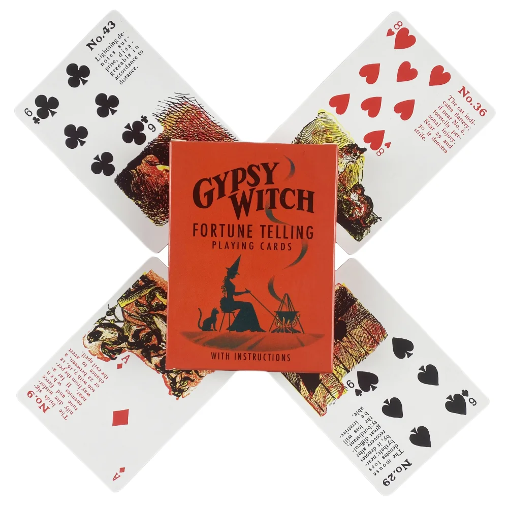 Gypsy Witch Fortune Telling Playing Cards Tarot Deck Cards Games Oracle Family Game Fun Classic Fate Board Game
