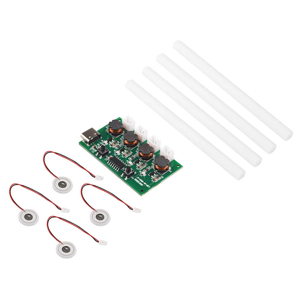 DC5V Typ C Quad Spray Mini Luftbe feuchter DIY Kit Nebel und Treiber Board Zerstäuber Film Nebel Klinge oszillierend