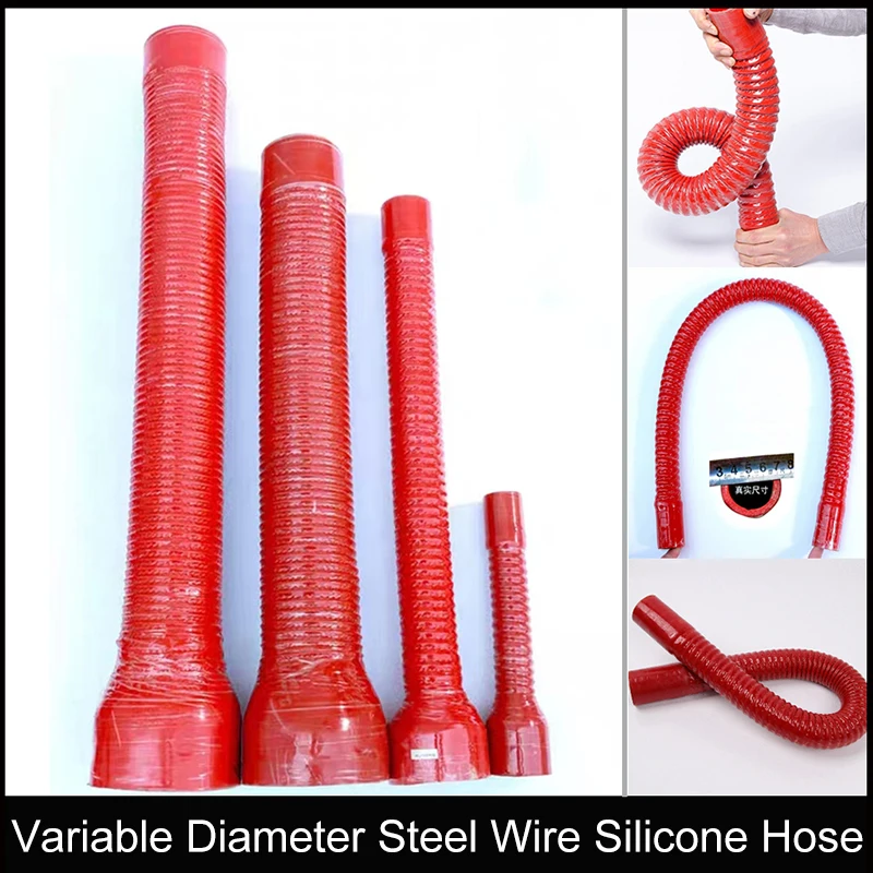 Variable diameter38~100mm Silicone Flexible Hose Water Radiator Tube for Air Intake High Pressure High Temperature Rubber Joiner