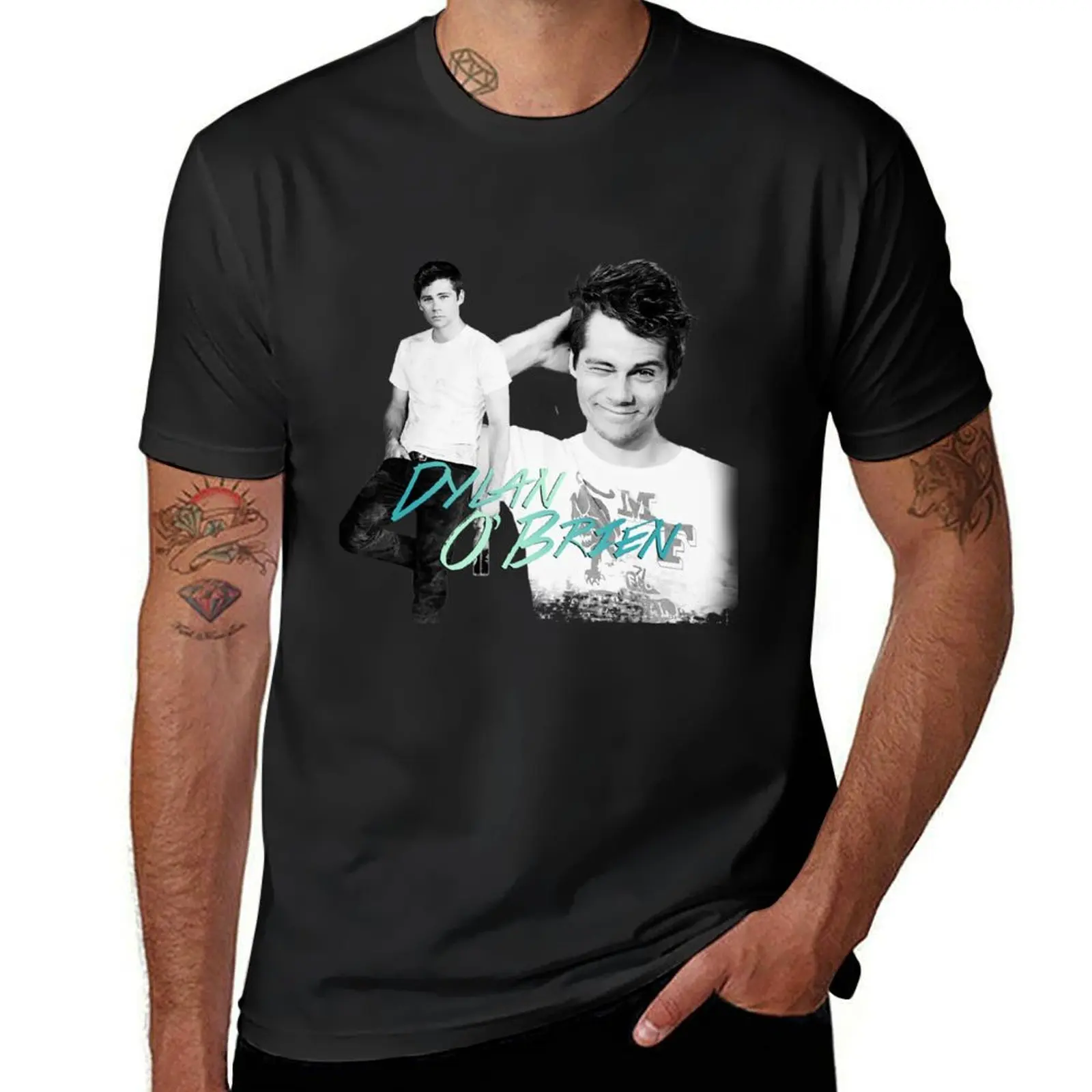 dylan o'brien T-Shirt summer clothes boys whites summer top vintage clothes oversized t shirts for men