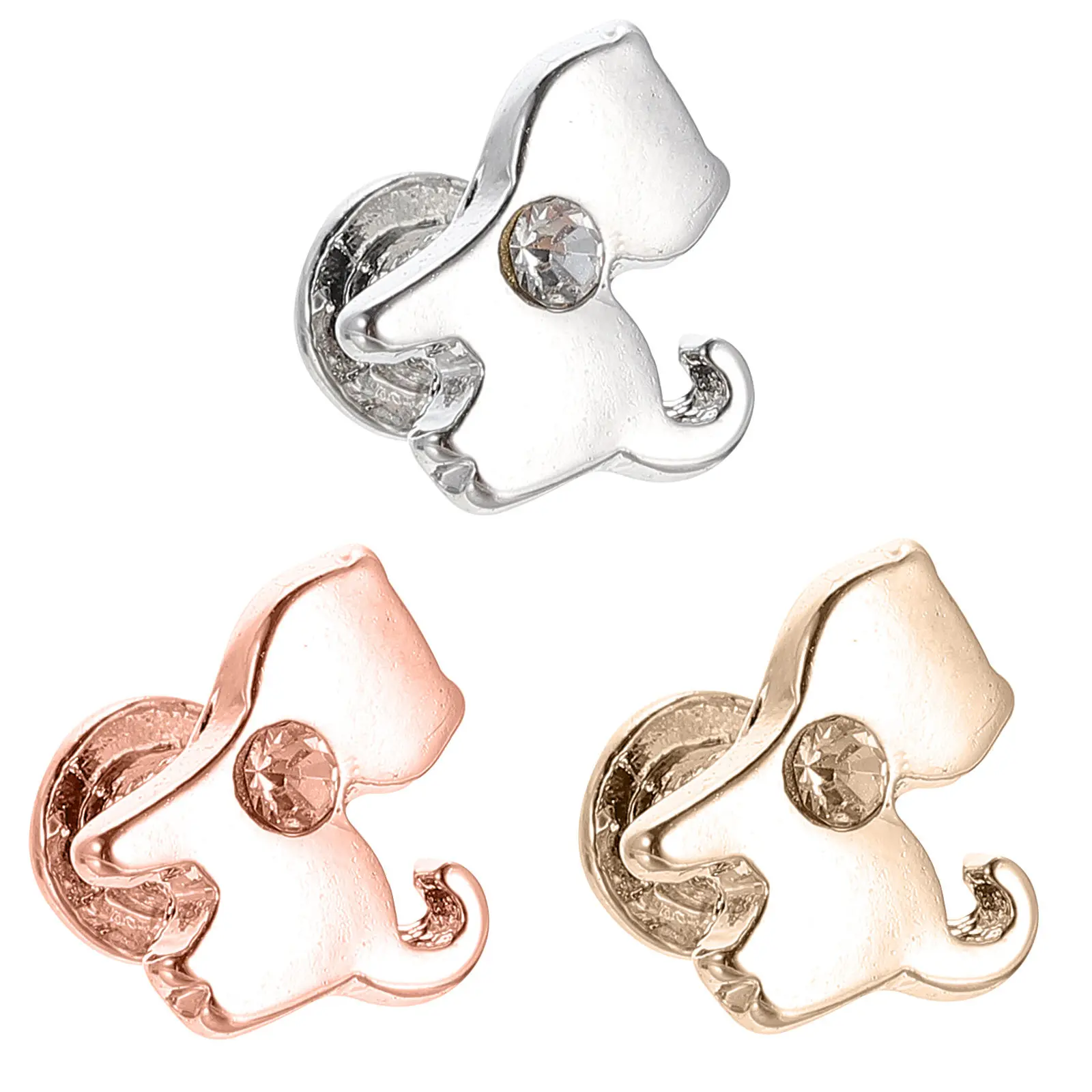 3pcs Watch Strap Charms for Silicone Bands – Metal Decor Studs, Easy-Attach & Comfortable