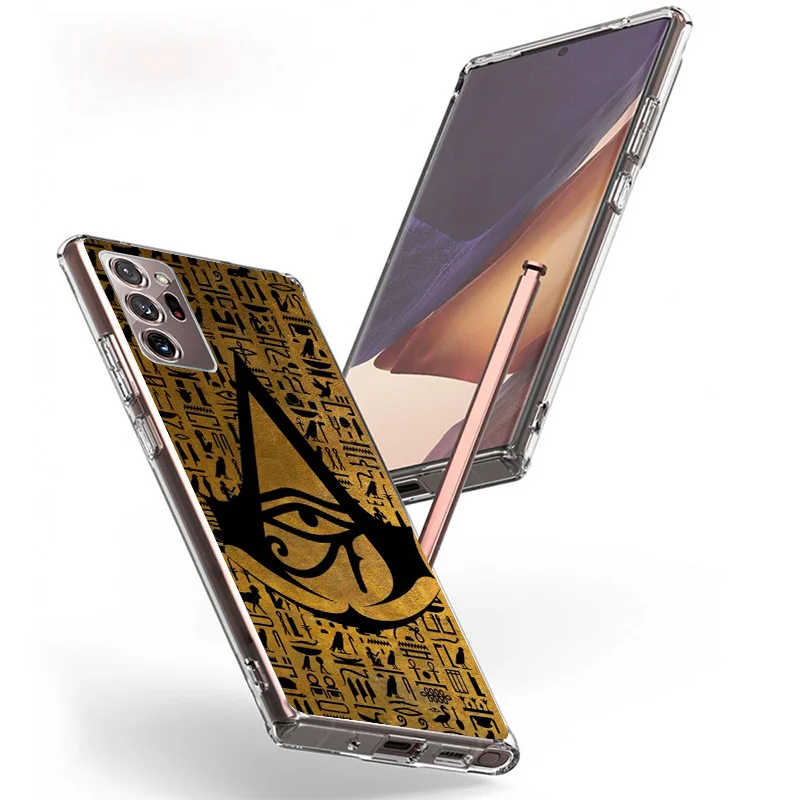 Sacred Eye of Horus Egypt Fresco Phnoe Case for Samsung Galaxy S25 S23 S24 Ultra S22 Plus S21 S20 FE S10 S25Ultra S23U Unique Co