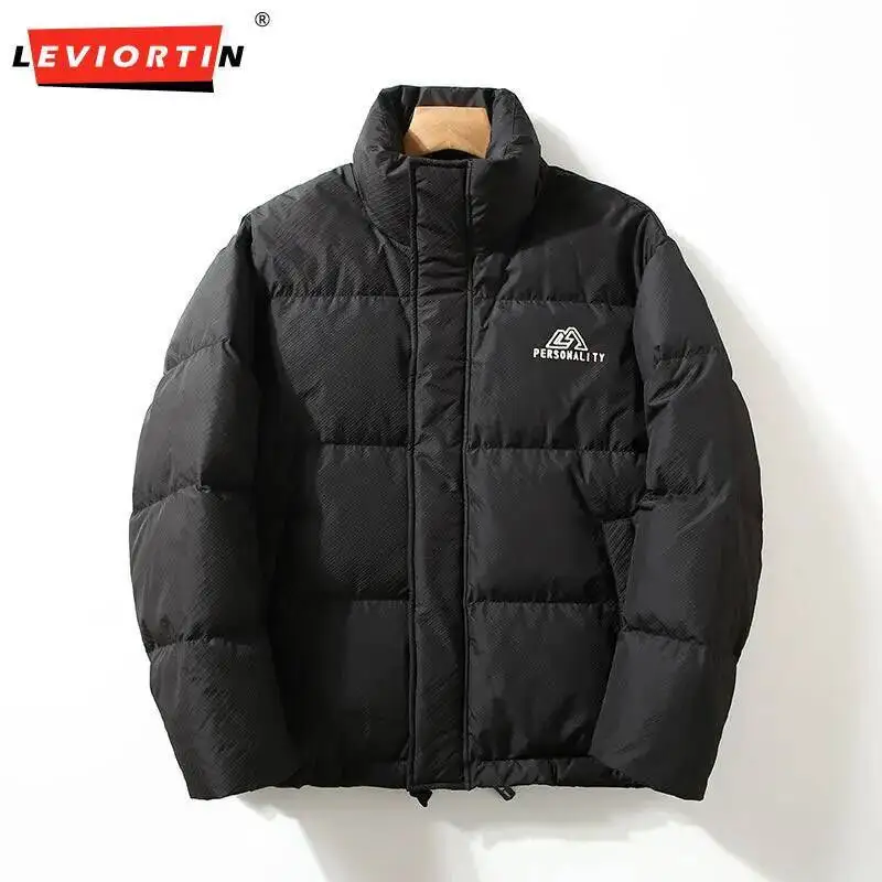 

Осенне-зимний мужской пуховик, спортивные стеганые пальто на открытом воздухе, модные толстые теплые ветрозащитные морозостойкие белые утиные пуховики для мужчин