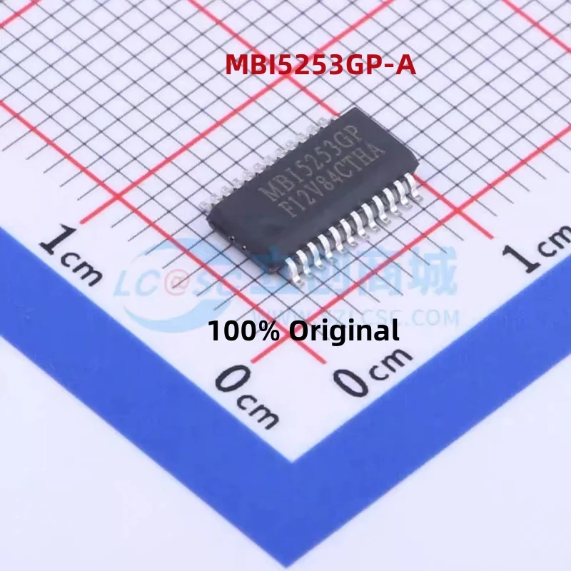 

10PCS 100% New MBI5253GP-A MBI5124GP-B MBI5252GP-A SSOP-24 Brand New Original Chips ic