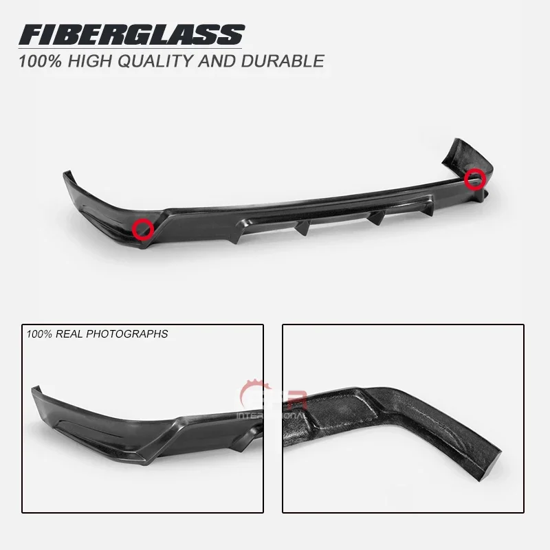 For KIA 2015 On Sorento UM ZE Type FRP Rear Lip Fiber Glass Bumper Splitter Fiberglass Under Spoiler Racing Body Kit Trim Part