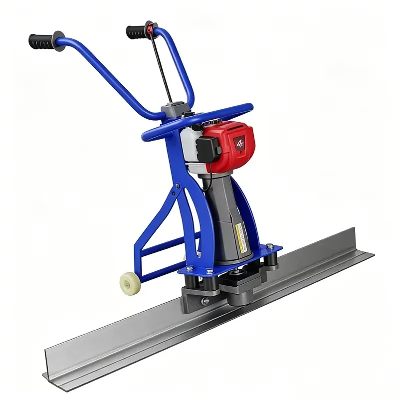 4 Stroke Concrete Power Screed with Wheels Vibratory Leveling Machine for All Projects