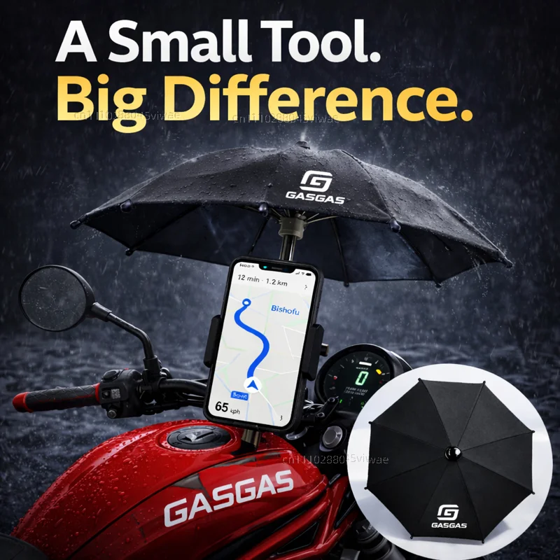 

Держатель для телефона и зонта для мотоцикла GASGAS, водонепроницаемый, солнцезащитный, антибликовый, дождезащитный, крепление на руль для GPS-навигатора