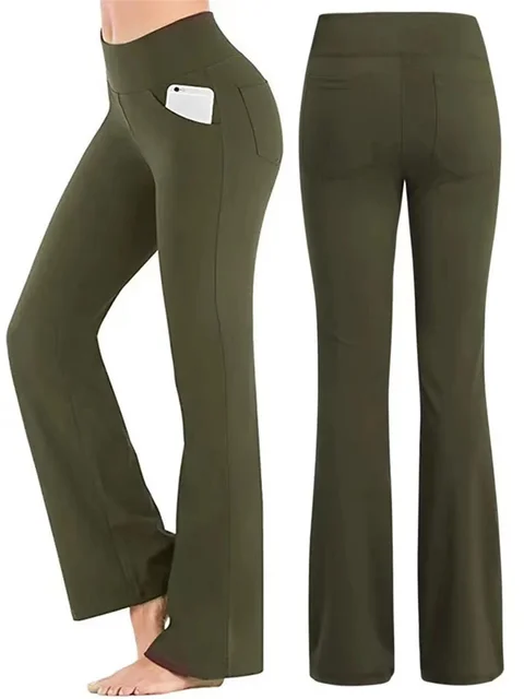 Eleganckie spodnie damskie Palazzo Flared Wide Killer High Waist OL Ladies Career Long Trousers