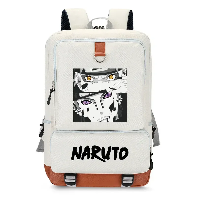 

In Stock Anime Naruto Print Backpack Cartoon Pattern Storage Bag Animation Peripheral Leisure Fashion Student School Starts