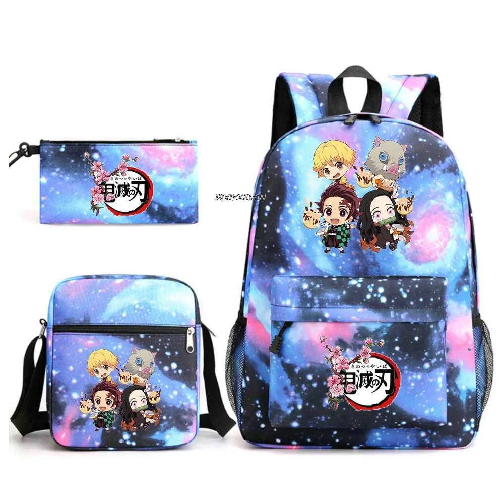 Anime Demon Slayer  Backpack Cartoon Children School Bags Large Capacity Backpack for Boys Girls Lightweight Bookbag