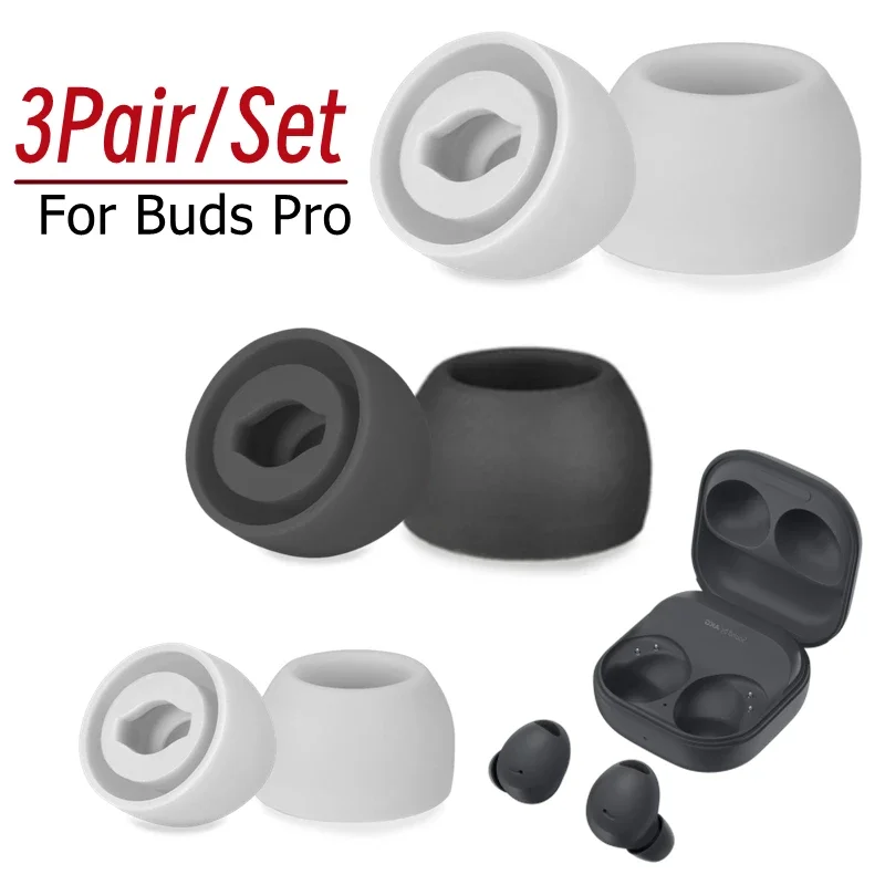 Almohadillas para los oídos para Samsung Galaxy Buds Pro, tapones de silicona suave para los oídos, almohadillas de cojín para auriculares deportivos