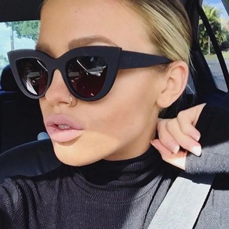 Vintage Cat-Eye-Sonnenbrille für Damen mit UV400-Schutz