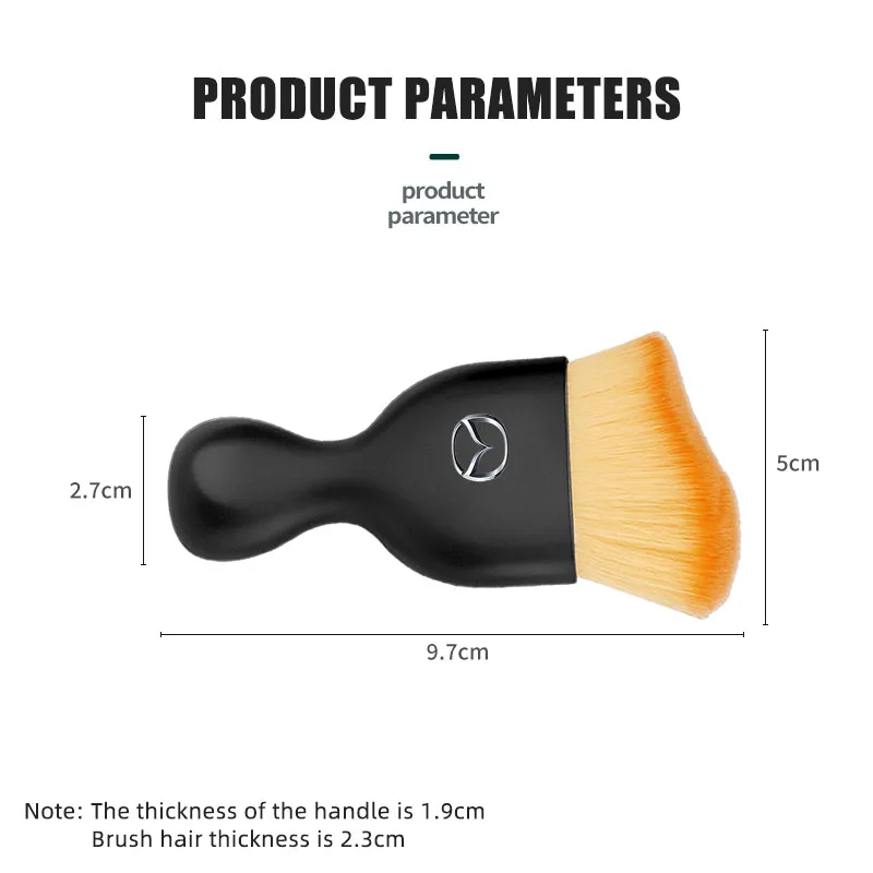 فرشاة تنظيف السيارة الداخلية أداة إزالة الغبار لشقق السيارة الهوائية لمازدا 3 6 CX5 2 CX3 CX9 MX5 RX8 Axela Demio Atenza MS