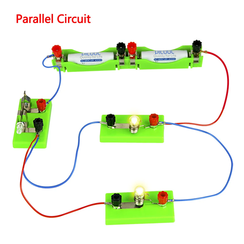 OSOYOO Kids Electricity Circuit Learning Kit for Science Study Series Circuit Parallel Circuit Physics Experiments Learning Tool