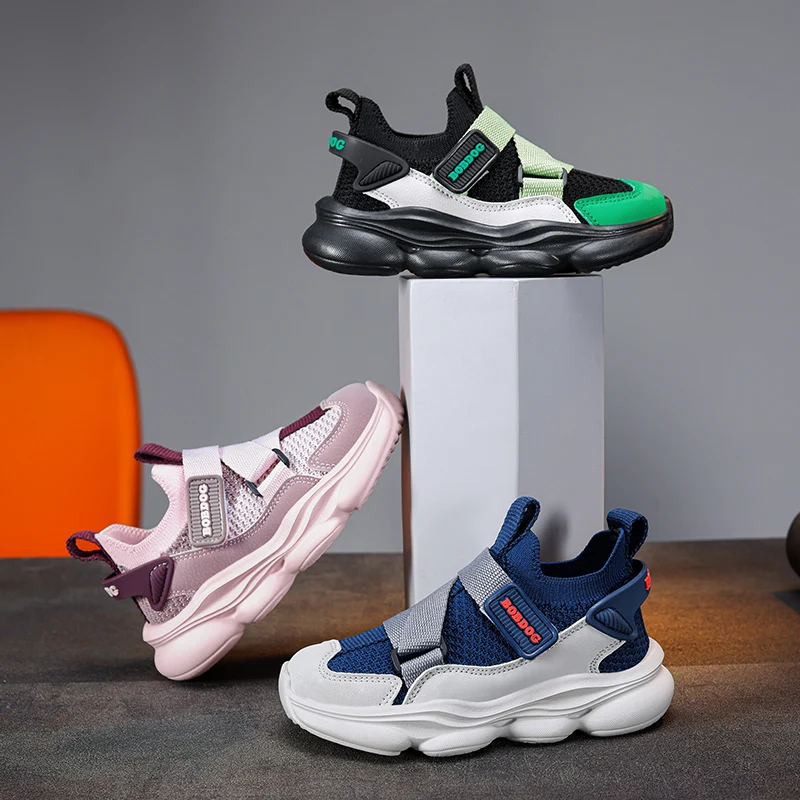 

2024 autumn breathable double mesh sports and leisure shoes for boys and girls