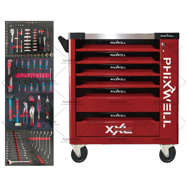 

Phixwell 6 Drawers Tool Cabinet with Hand Tool Set